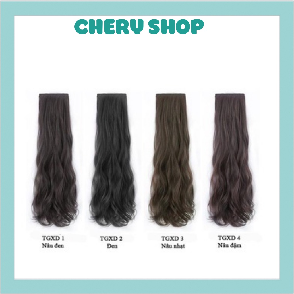 Tóc giả nữ kẹp ❤️❤️ FREESHIP ❤️Phím phồng xoăn set 3 kẹp 45CM