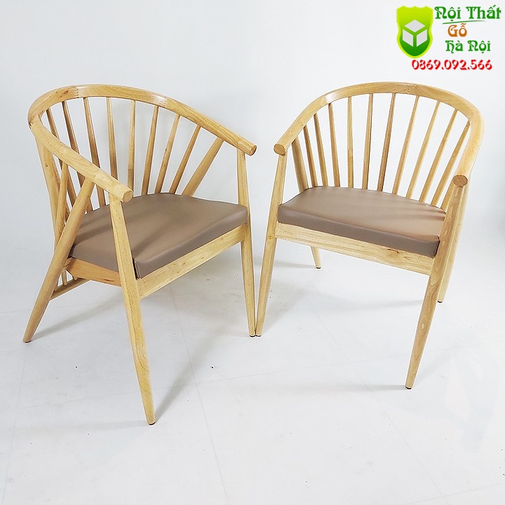 🔴 FREE SHIP 🔴Ghế GENNY 12 Nan, Ghế Cafe 12 nan Song Tiện Tròn 100% Gỗ Tự Nhiên Cao Cấp- Gỗ Hà Nội Furniture