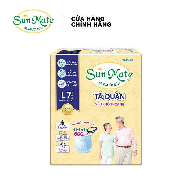 Combo 3 Tã Quần Siêu Khô Thoáng SUNMATE L07