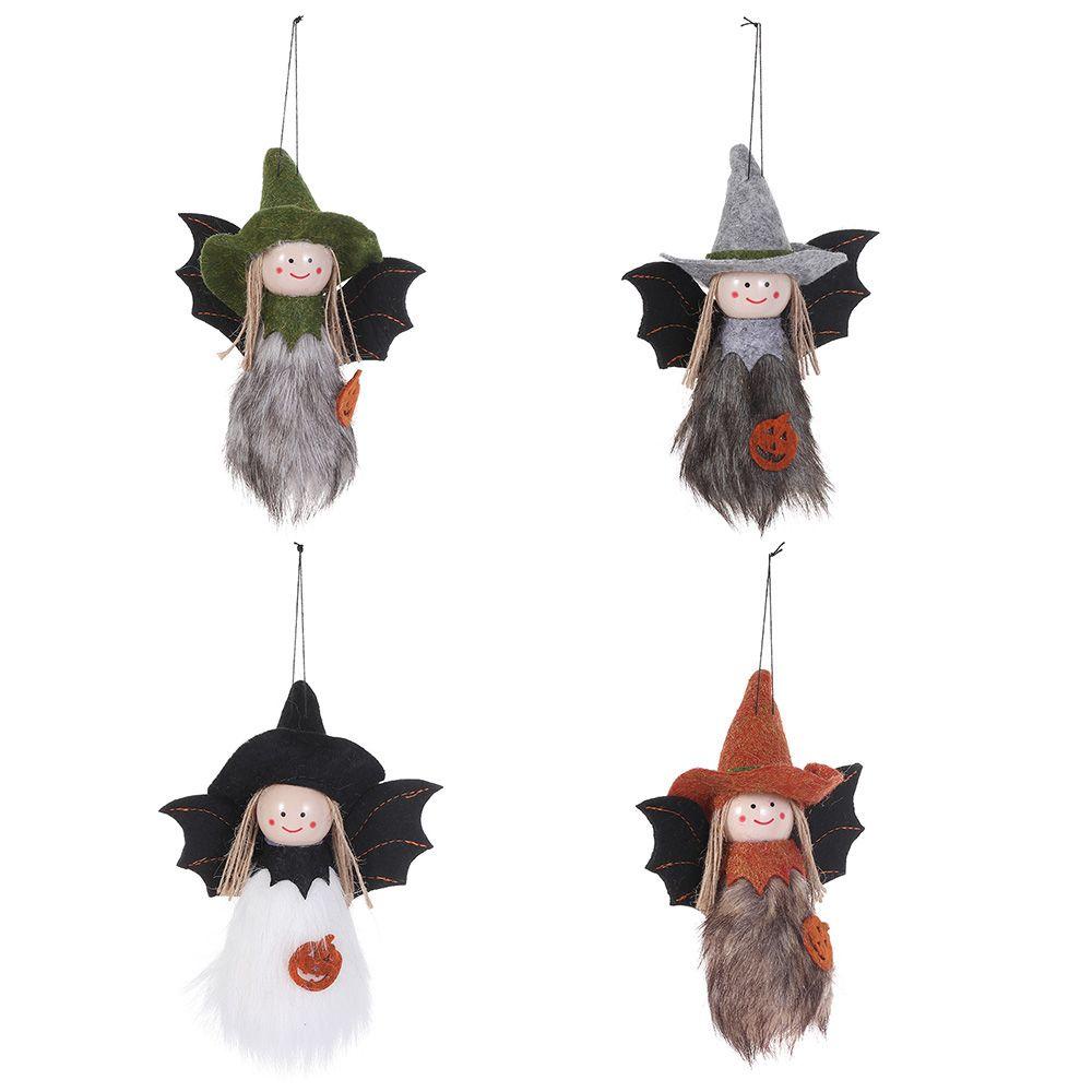 Búp Bê Nhồi Bông Hình Cánh Thiên Thần Trang Trí Cây Thông Giáng Sinh Halloween