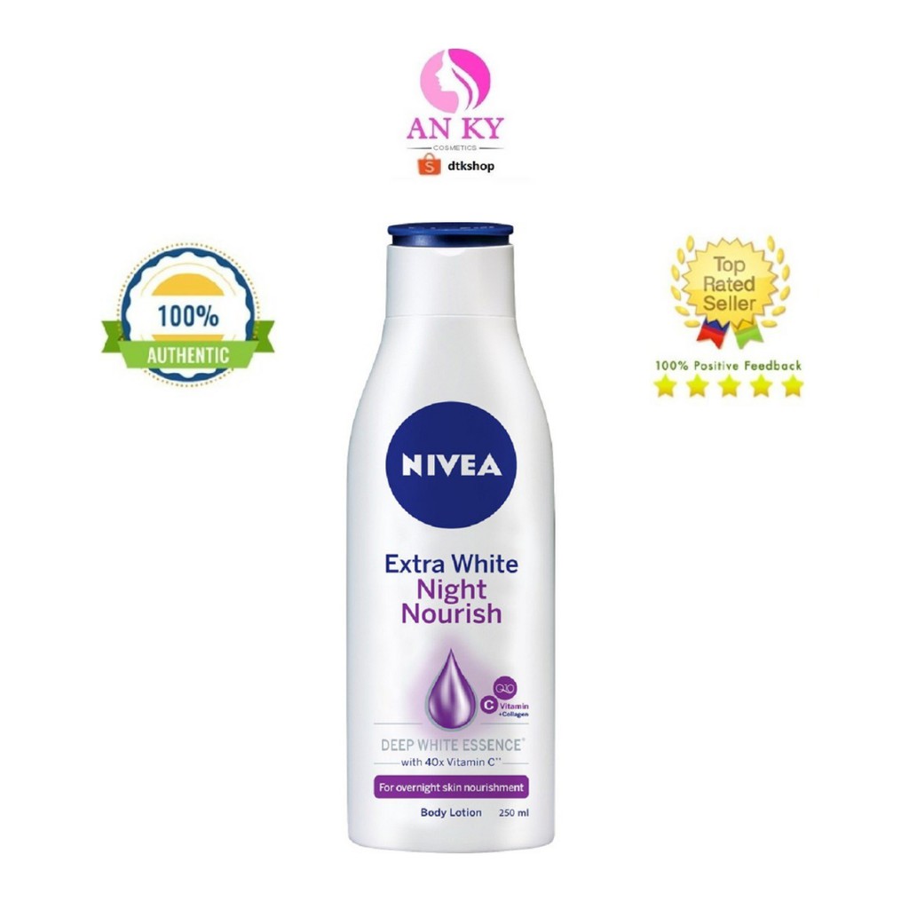 Sữa Dưỡng Thể Giúp Săn Da Và Dưỡng Trắng Nivea Ban Đêm 250ml 88125