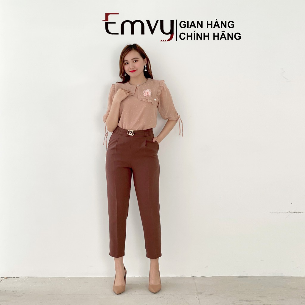[Mã WASTUP giảm 10% tối đa 30K đơn 99K] Áo sơ mi nữ Thiết Kế Voan Tơ Tay Lỡ EMVY- H12 | BigBuy360 - bigbuy360.vn