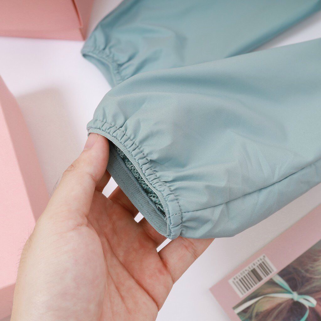 [Free ship] Áo khoác gió 2 lớp thời trang, áo gió nữ chống thấm nước kèm túi cuộn