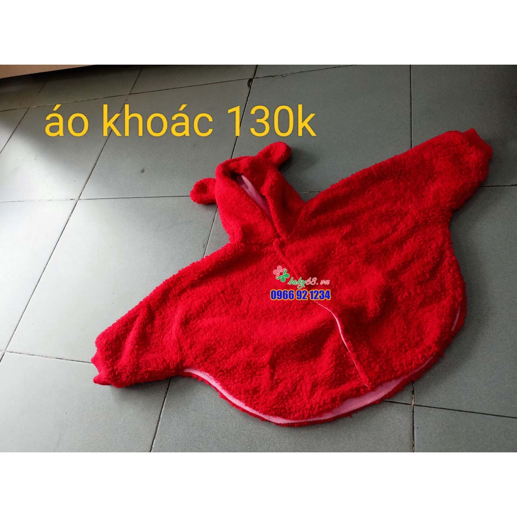ÁO CHOÀNG, ÁO KHOÁC CHO BÉ CÓ MŨ TRÙM MỚI 100% THANH LÝ