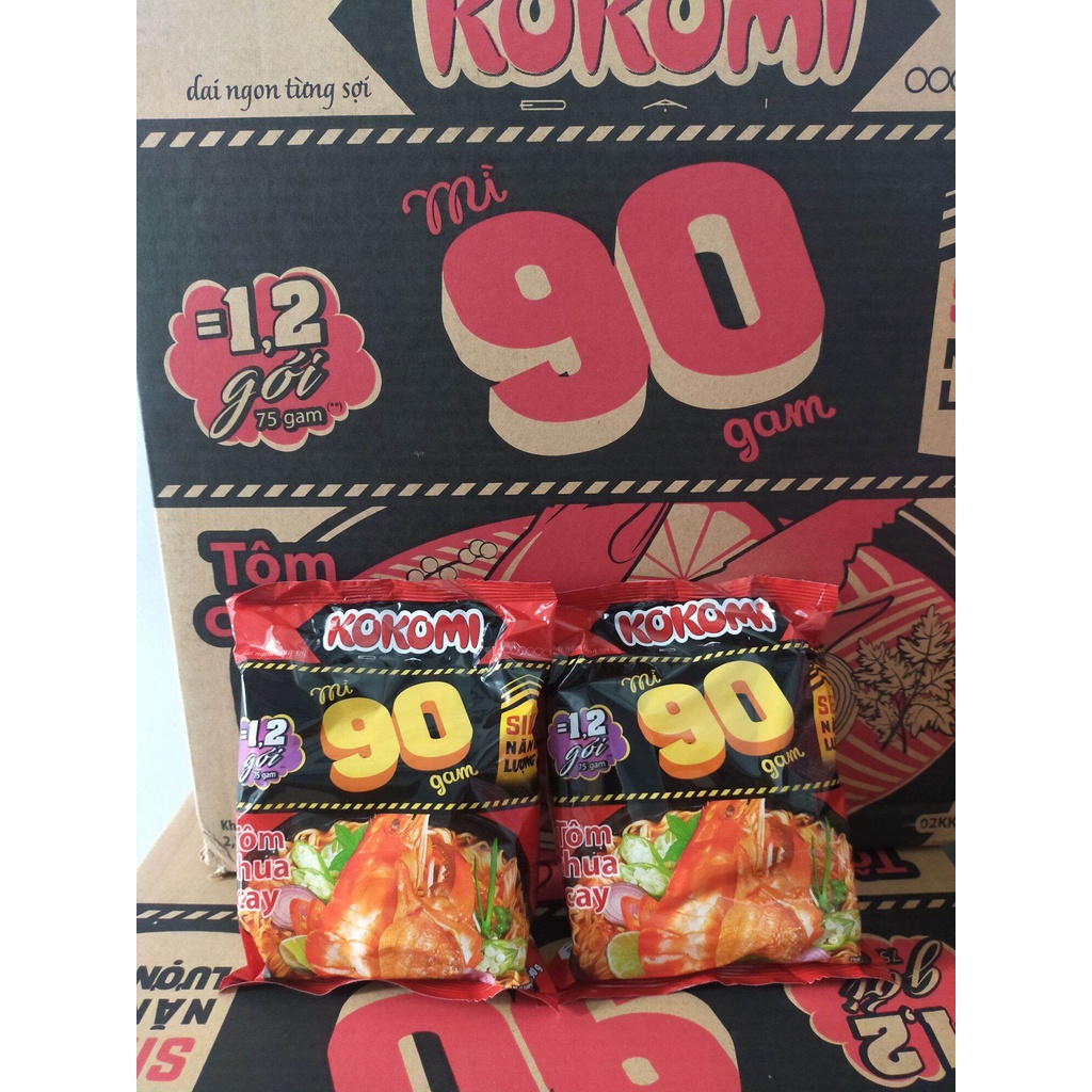 Mì tôm Kokomi tôm chua cay đại gói 90g