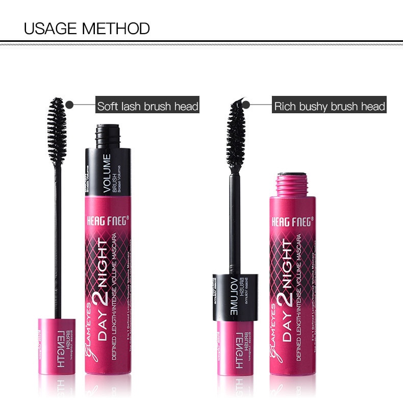 [Hàng mới về] Mascara sợi tơ 4D màu đen chuốt dài dày và cong mi tự nhiên lâu trôi nhanh khô chống thấm nước