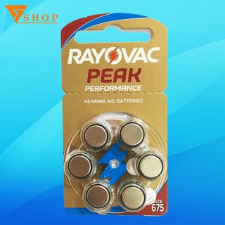 Pin Máy Trợ Thính 675 PR44 Rayovac vỉ 6 viên