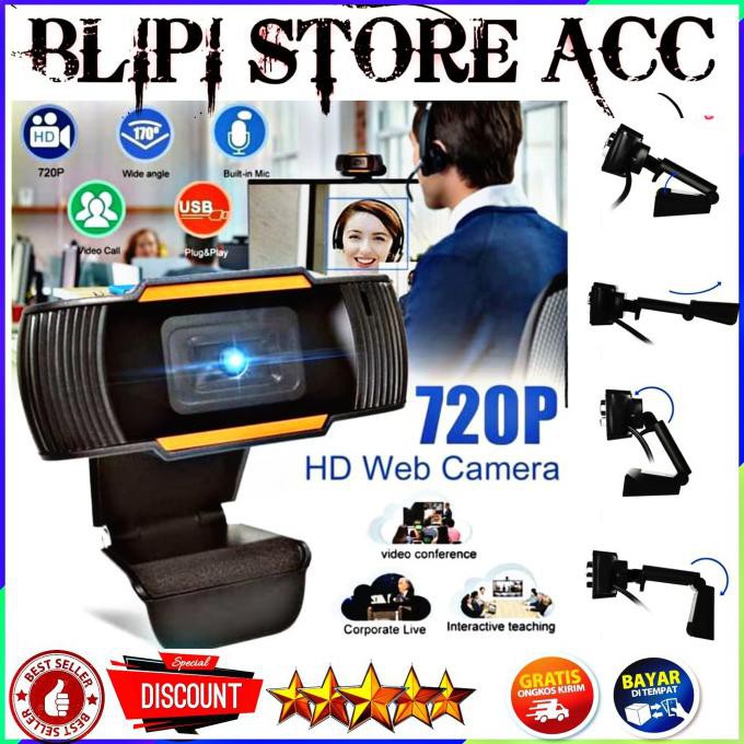 Webcam 720p Hd Tự Động Lấy Nét Kèm Micro Cho Máy Tính / Laptop