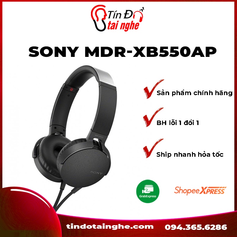 Tai Nghe EXTRA BASS SONY MDR-XB550AP | Chính Hãng