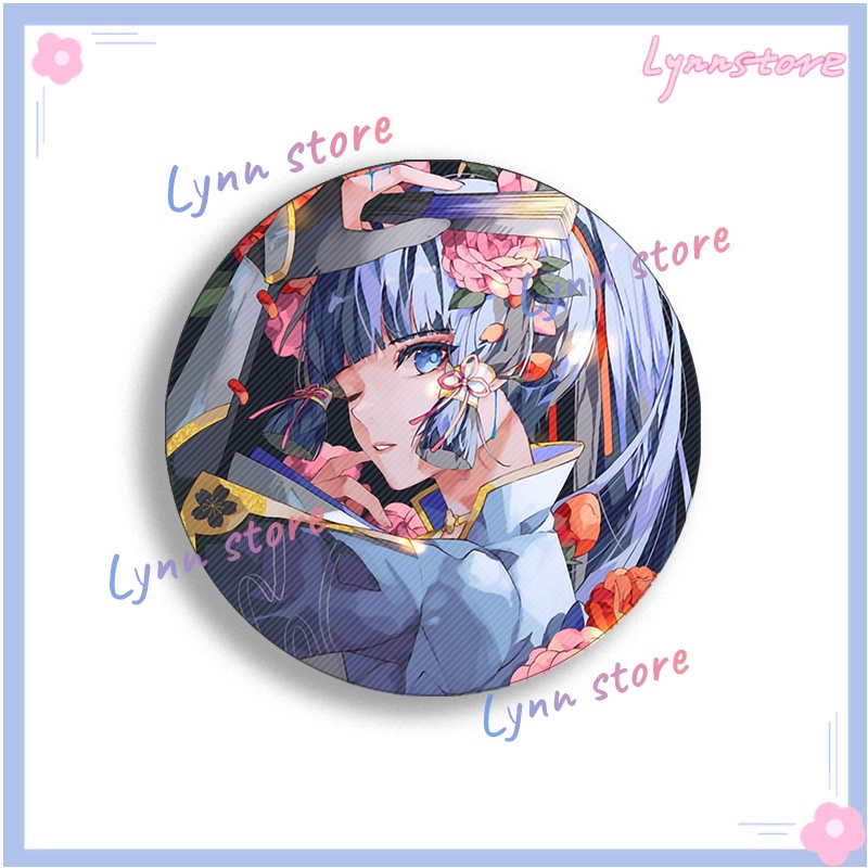 58mm Genshin Impact Badge Arataki Itto Yae Miko Anime Hình Trâm cài áo Cosplay Phụ kiện hoa dễ thương cho quần áo Ba lô Ghim quà