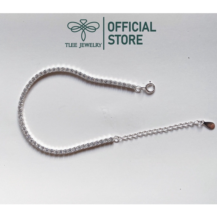 Lắc tay bạc nữ TLEE full dải đá lấp lánh TleeJewelry LT0122