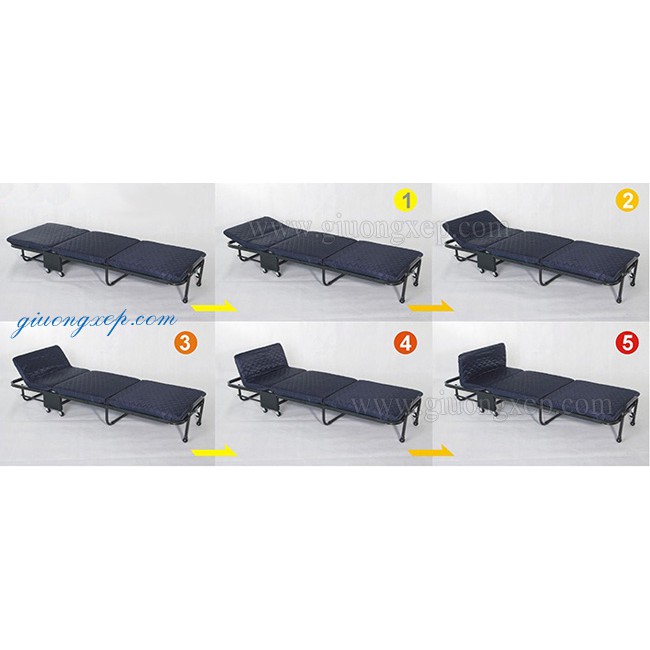 Giường gấp ba khúc Nikita kích thước 65,75,90 và 110cm ngồi tựa như sofa,BH 12 tháng, giảm 20k phí vận chuyển | BigBuy360 - bigbuy360.vn
