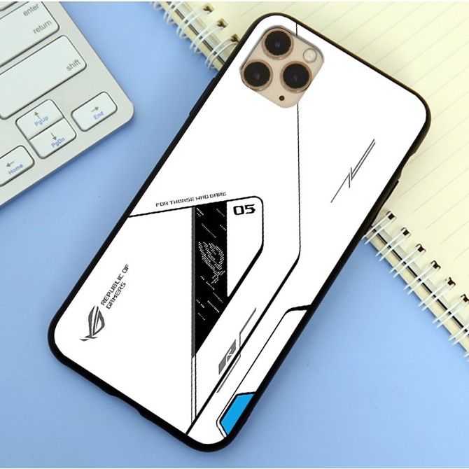 Ốp lưng kính cường lực iPhone 11 Pro Max - ROG Gaming
