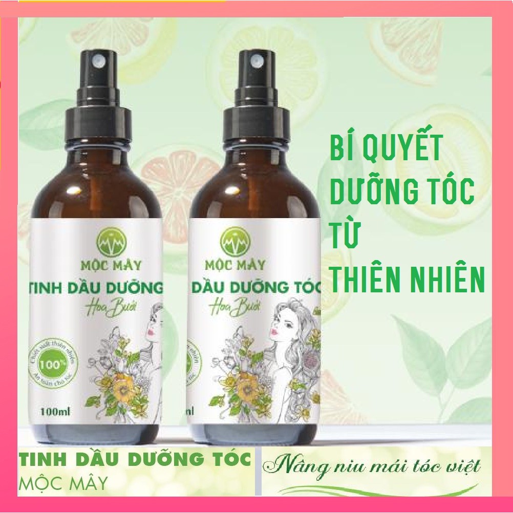 Tinh dầu xịt tóc hoa bưởi Mộc Mây, kích thíc mọc tóc, trị rụng tóc, làm dài tóc, có kiểm định bộ y tế