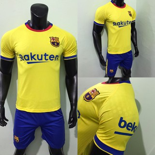 Bộ bóng đá Barcelona mùa giải 2020 2021 (màu vàng)
