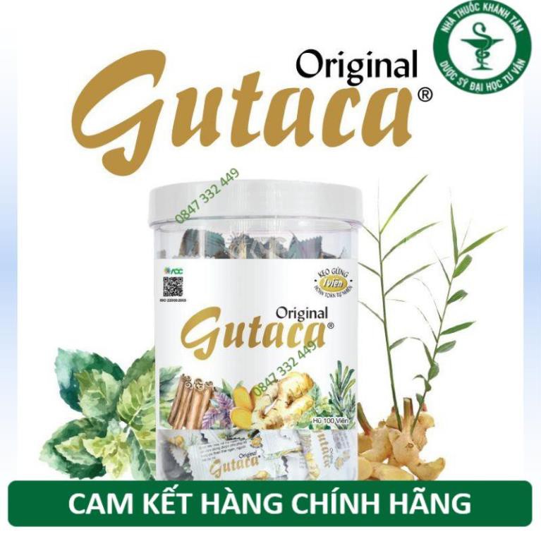 Kẹo Gừng GUTACA ORIGINAL - giúp giảm ho ( hộp 200 viên)