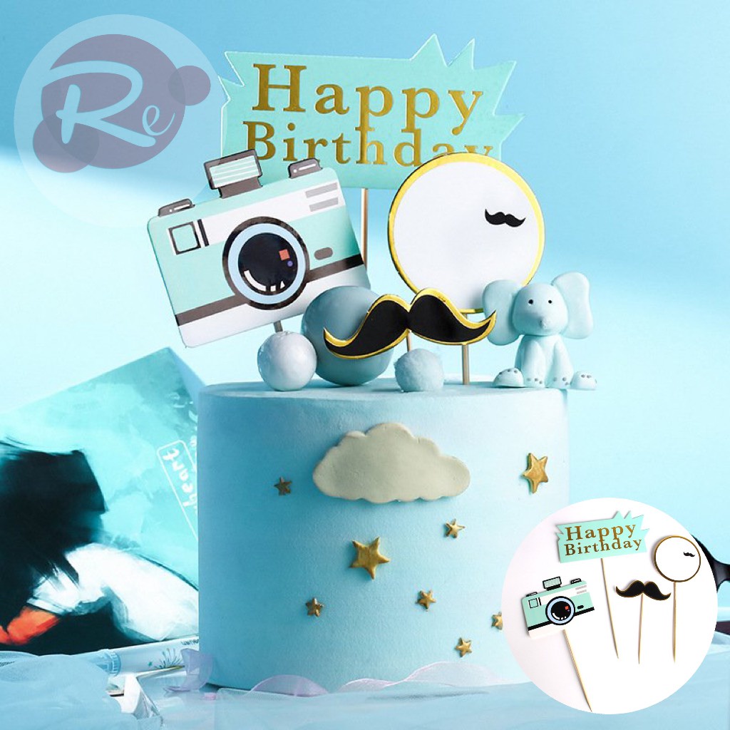 [SIÊU RẺ❤️] – SCG Máy ảnh - Trang trí bánh sinh nhật bánh kem