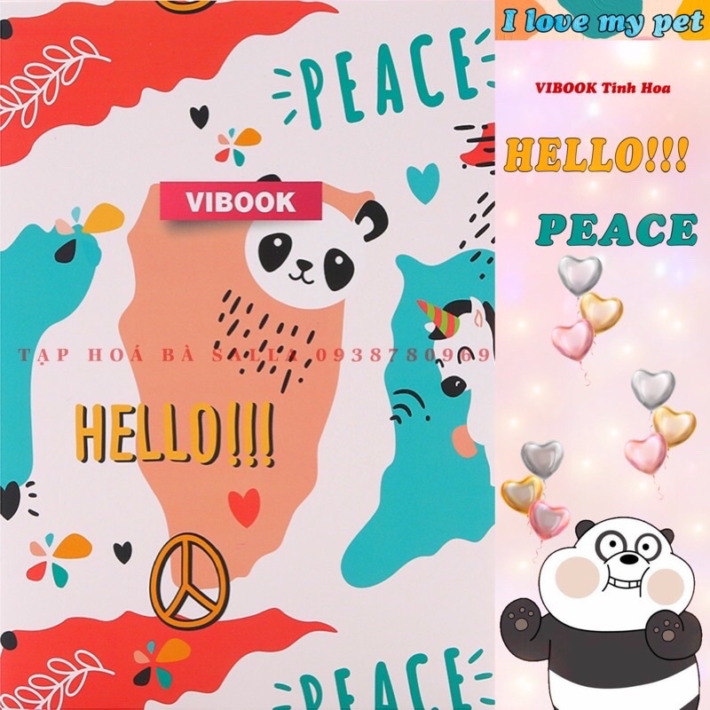 Tập Vibook “ I Love my ped” 96 trang 4 ô ly