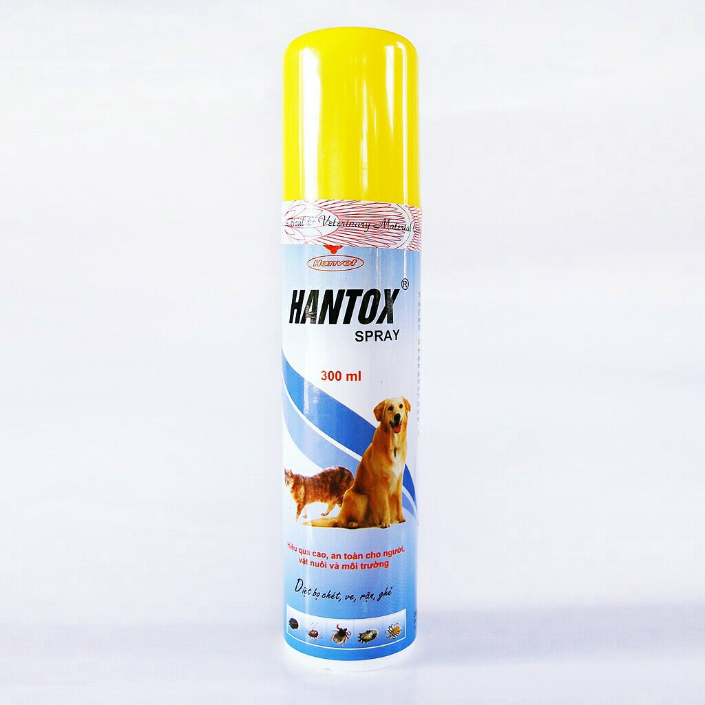 Thuốc Xịt Diệt Rận Bọ Chét Kiến Gián Hantox Spray 300ml