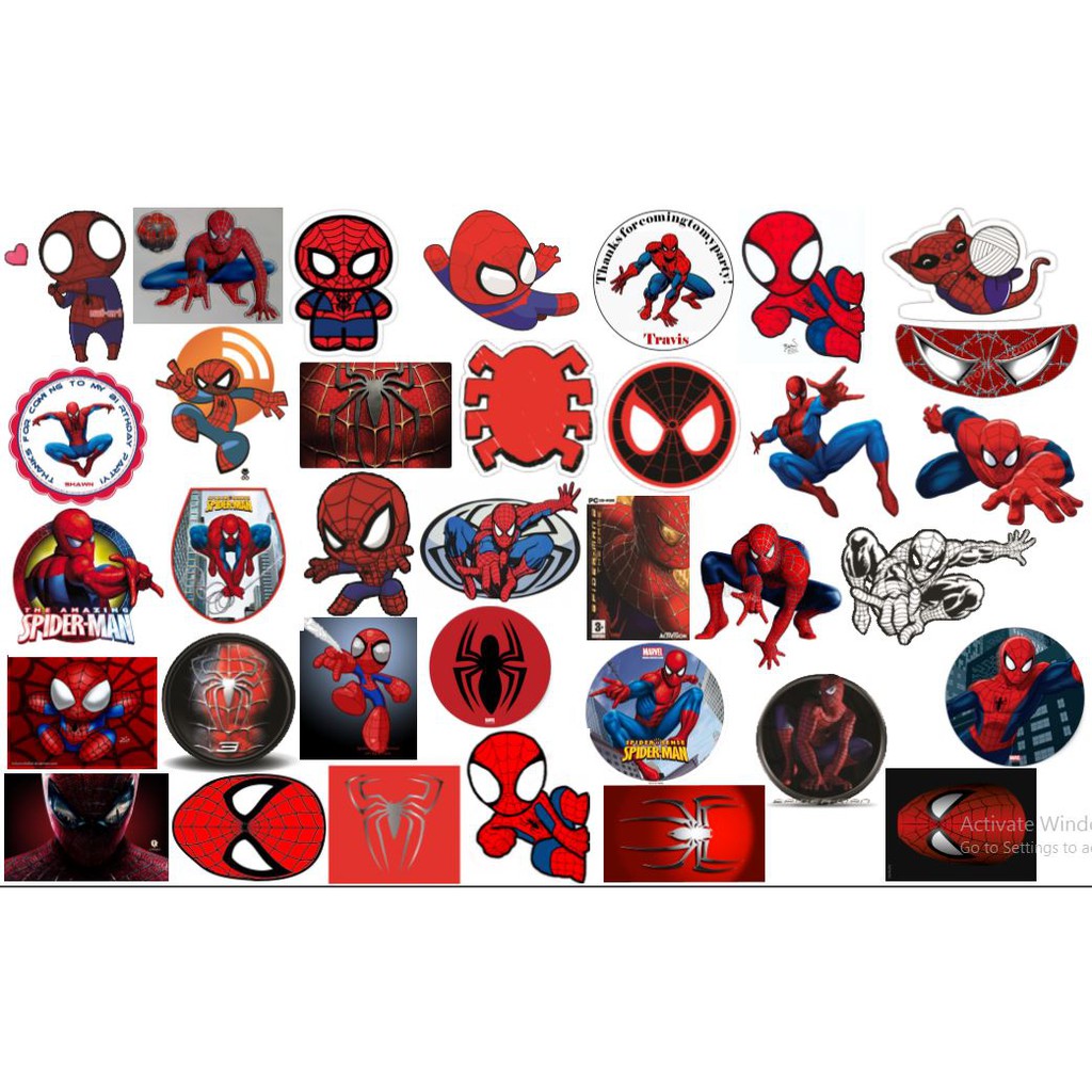 STICKER spider man dán Vali, xe, barber shop, Mũ bảo hiểm , macbook, đàn, tường... Nhập mã GIẢM GIÁ 15k khi mua từ 3 set