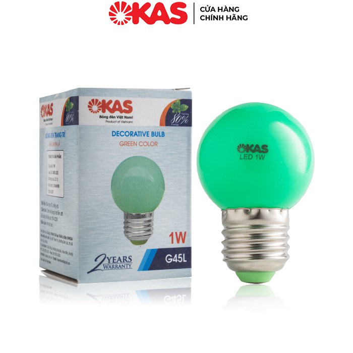 Bóng đèn LED trang trí OKAS G45 nhiều màu