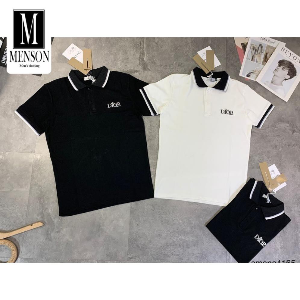 ⭐️SIÊU PHẨM⭐️Áo Polo Nam Mùa Hè Chất Mát In Chữ Hàng Hiệu Cao Cấp - Áo thun nam cotton ngắn tay MENSON M6082