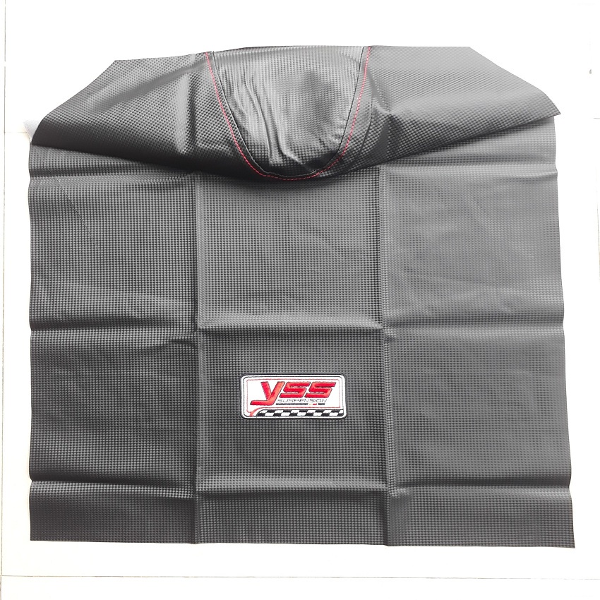 Vỏ yên xe máy da yên vân cacbon thêu YSS đa năng lắp nhiều dòng xe Dream Wave Sirius Furture Exciter Winner Airblade