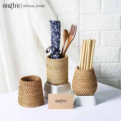 Cốc Decor Mây Guột ONGTRE, Cốc Mây Trang Trí, Ống Cắm Bút, Decor Nhà Cửa, Nhiều Kiểu Dáng, Nhà Hàng, Khách Sạn, Resort