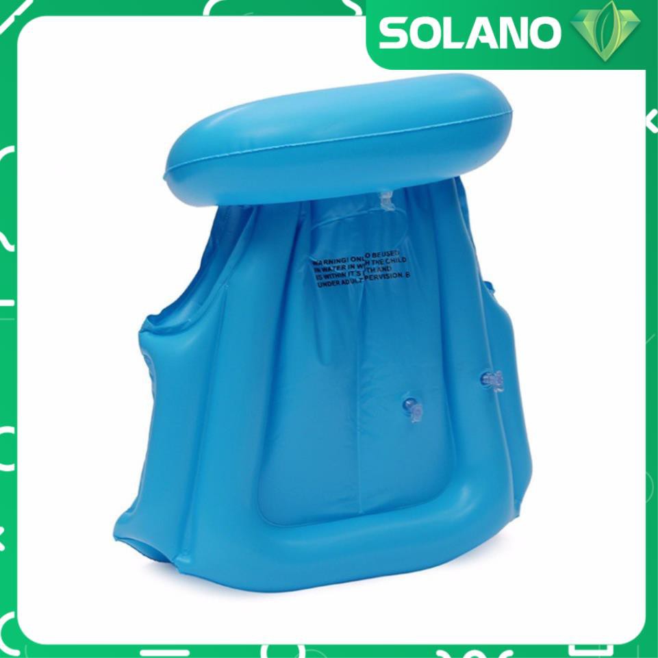 Phao Tập Bơi Cho Bé Gái Bé Trai SOLANO Có Khóa Cài An Toàn Size S 1 - 6 Tuổi SS-001097 [Tặng Bơm Phao]