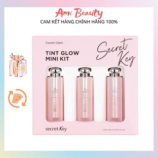 Set Son dưỡng 3 cây MINI Secret Key Sweet Glam Tint Glow 1.6g
