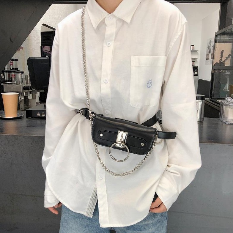 Túi đeo chéo nữ mini kèm dây thắt lưng đeo bụng
