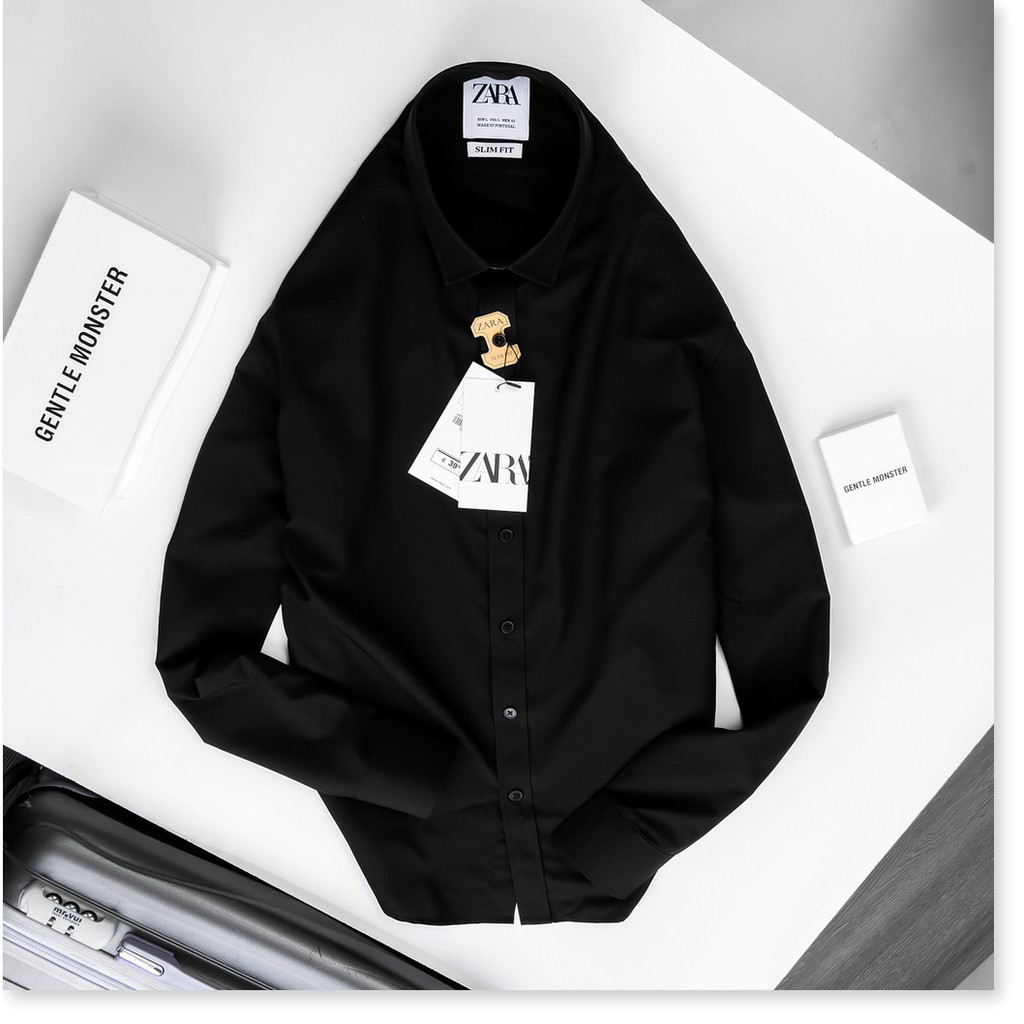 Áo Sơ Mi Nam Trắng Đen Phong Cách Hàn Quốc Lịch Lãm  [VIDEO + ẢNH THẬT] HP