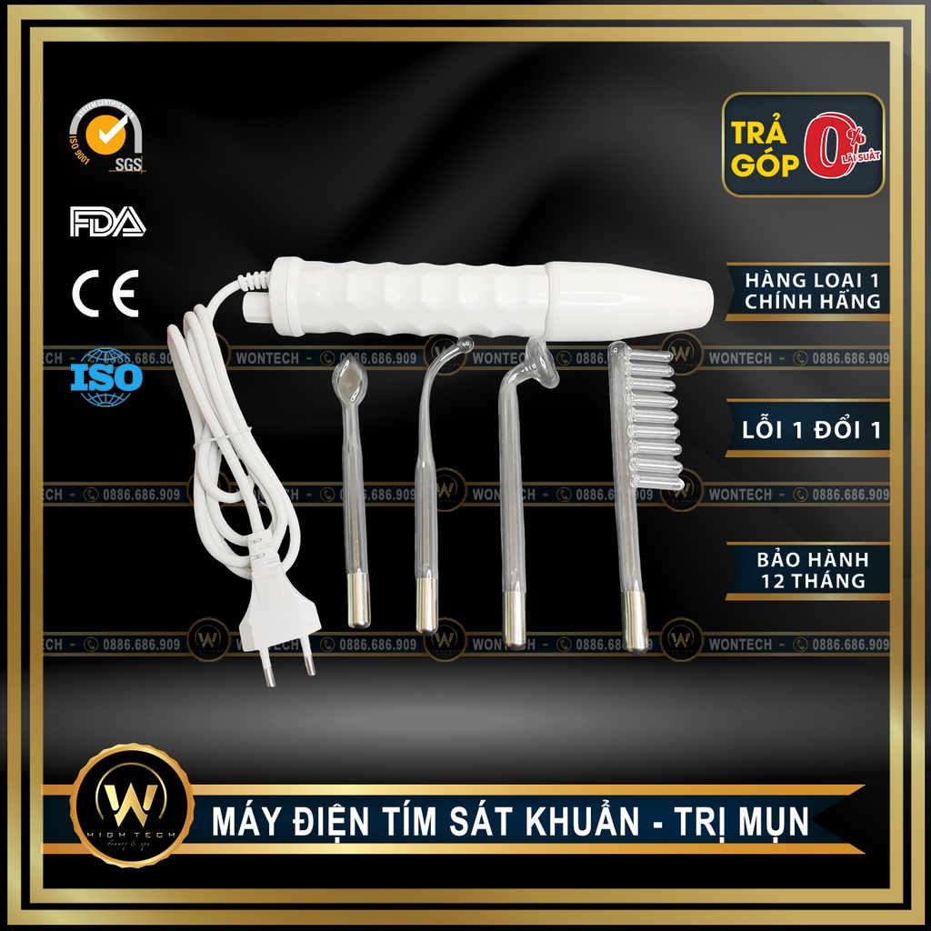 [WONTECH - NOWSHIP] Máy Điện Tím Sát Khuẩn Cầm Tay.