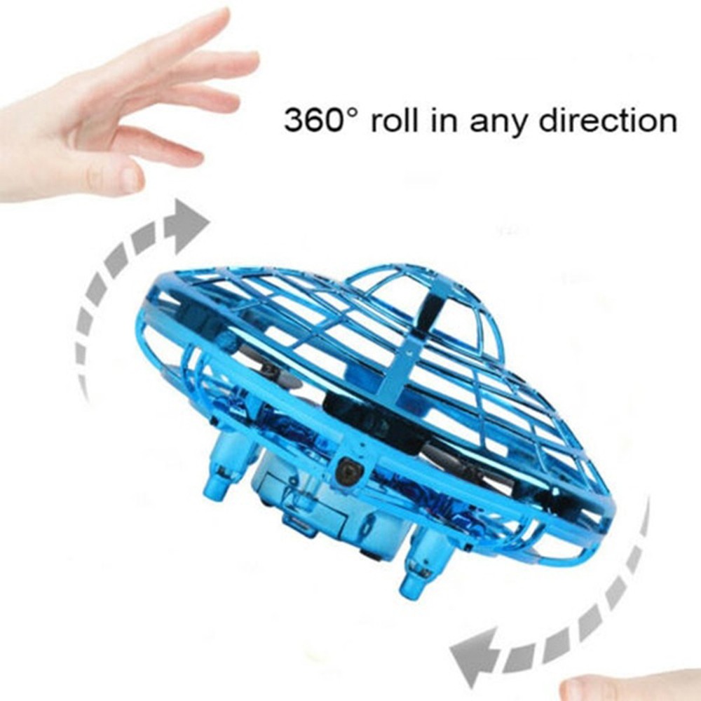 RC Bộ Máy Bay Drone Mini Có Đèn Led Và Phụ Kiện Đi Kèm