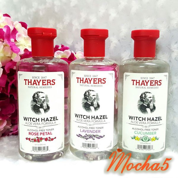 ( Best Seller ) Nước Hoa Hồng Thayers Witch Hazel Toner NHH Thayer làm sạch, se khít lỗ chân lông 355ml