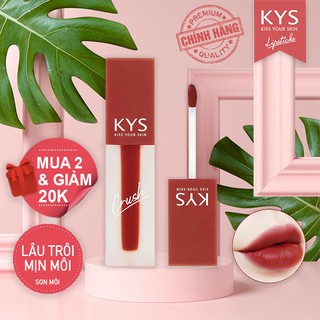 (11 Màu) Son Kem Lì Crush KYS Lâu Trôi Mịn Môi Chocolate Không Chì 3.5g [CHÍNH HÃNG]