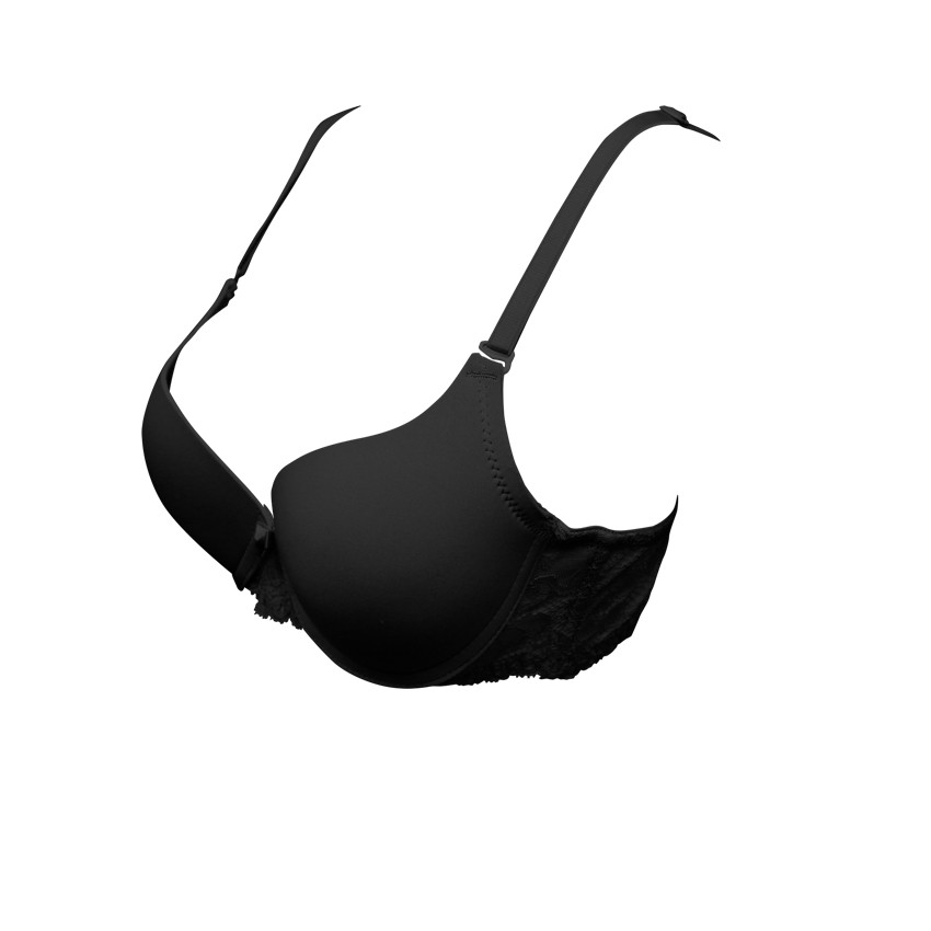 [TẶNG VOUCHER 50K KHI MUA ĐỒ BƠI] Áo Ngực Nữ Cúp Tròn Phối Ren Lưng Áo Miley Lingerie Màu Đen BRM01002