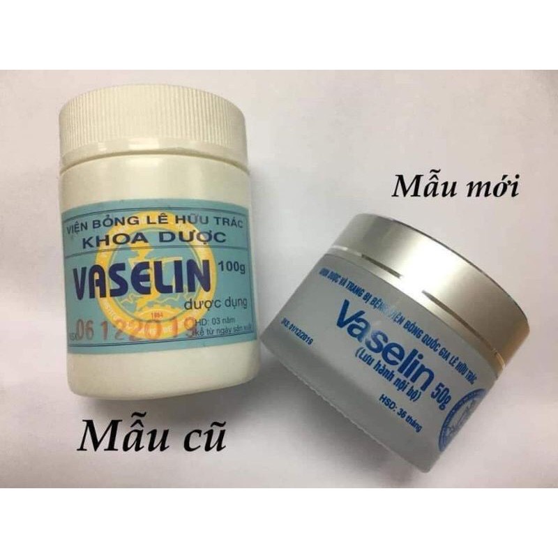 Kem nẻ Vaselin  sáp dưỡng ẩm chống nẻ dùng cho mọi loại da an toàn cho trẻ nhỏ Viện bỏng quốc gia ( hủ 100g)