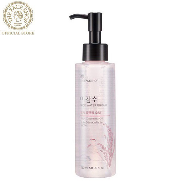 (HSD-01/02/23) Dầu Tẩy Trang Làm Sáng Da TheFaceShop Rice Water Bright Rich Cleansing Oil 150ml