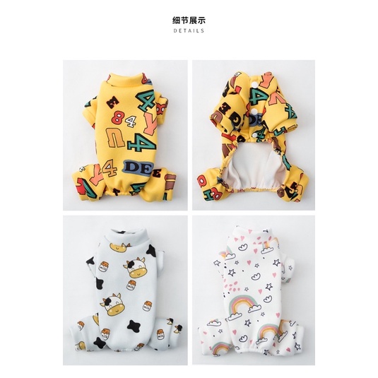 Bộ body bốn chân lót bông cao cấp cực ấm cho thú cưng 🐶🐱
