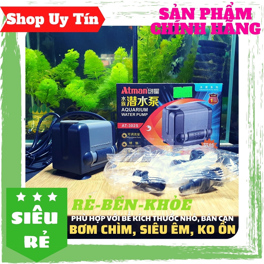 Bơm Chìm Atman- 302S Dòng bơm thế hệ mới mạnh mẽ, bền bỉ, tiết kiệm điện