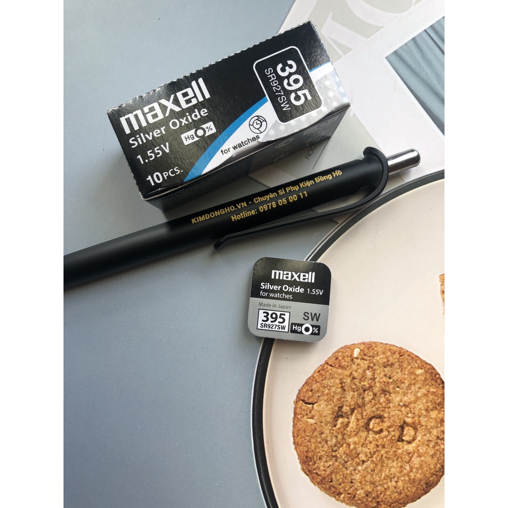 Hộp 1 Viên Pin Maxell SR927SW SR927W SR927 927 395 Pin Đồng Hồ Đeo Tay Nhật