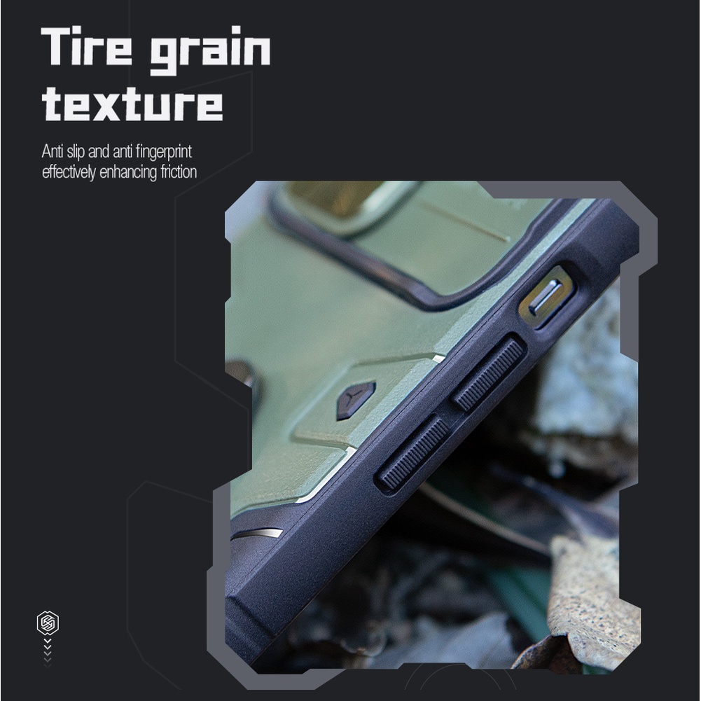 Ốp Điện Thoại Nillkin Chống Sốc Có Vòng Đỡ Từ Tính Bảo Vệ Camera Cho iPhone 14