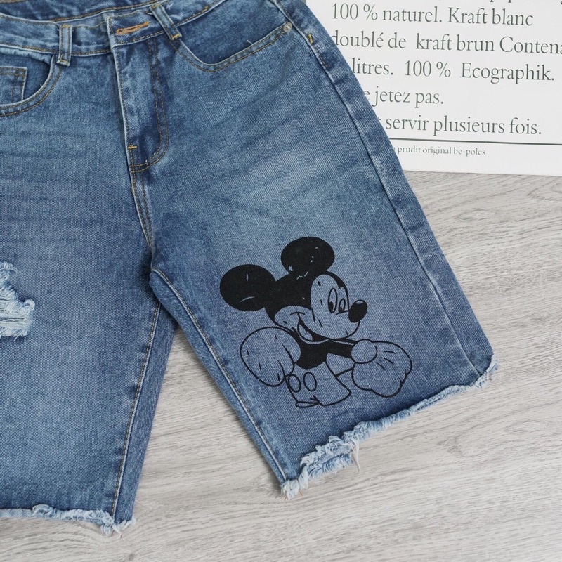 Quần jean ngố mickey Style ulzzang, mạc tami ( kèm video )