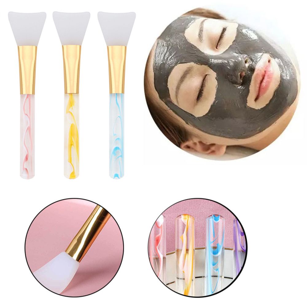 [Hàng mới về] Cọ đắp mặt nạ đầu silicon mềm mại dễ mang theo tiện dụng