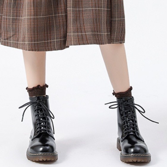 Mori cao  Tyni Boots - Giày da nữ vintage