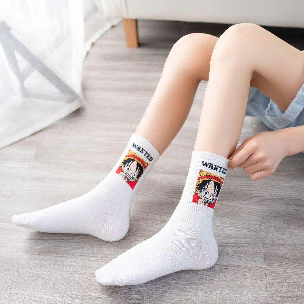 Vớ Thể Thao Thoáng Khí Thoải Mái In Họa Tiết Hoạt Hình Phong Cách Harajuku Cho Nam Và Nữ