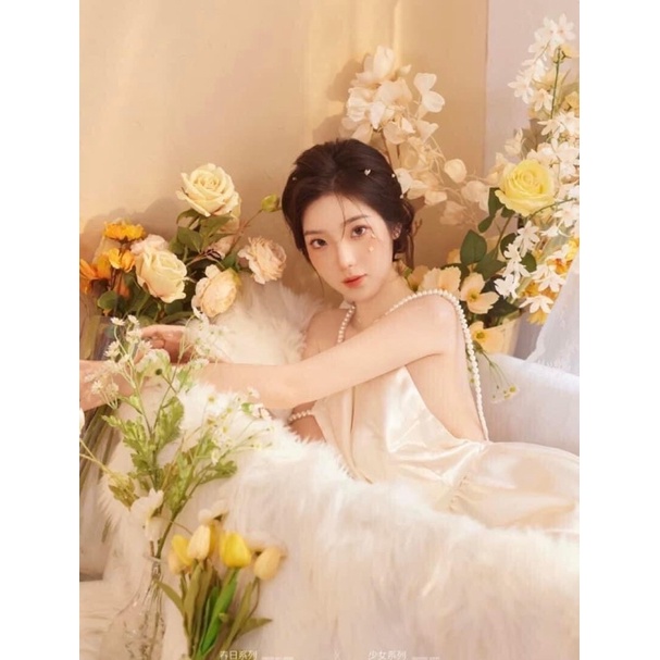 Đầm maxi hở lưng dây ngoc quyến rũ sexy dáng dài cổ tích Ulzzang