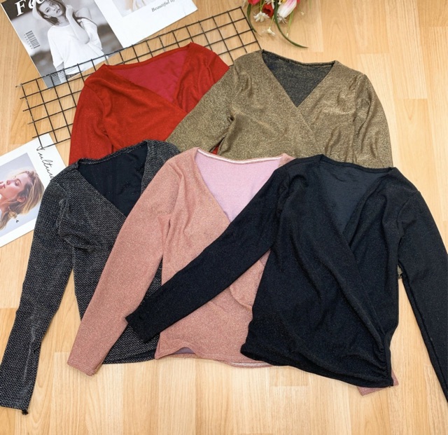 Áo nhũ đắp chéo