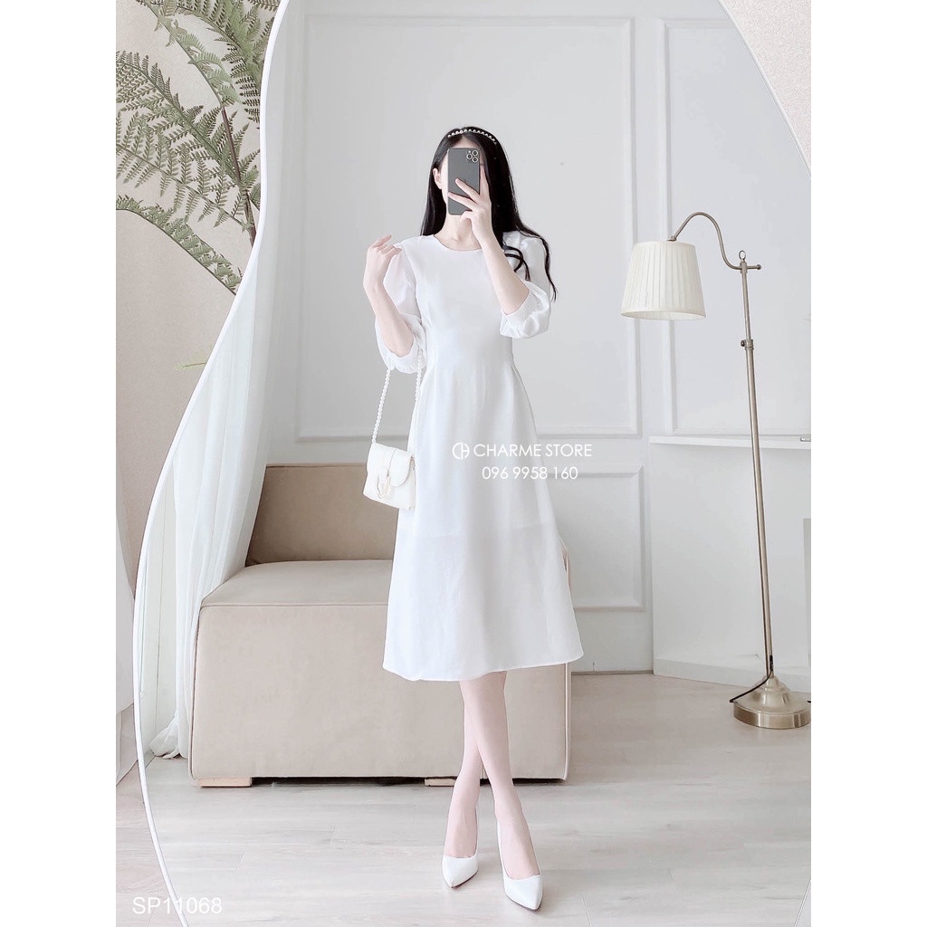 Váy nữ trơn dáng xòe Charme 11068